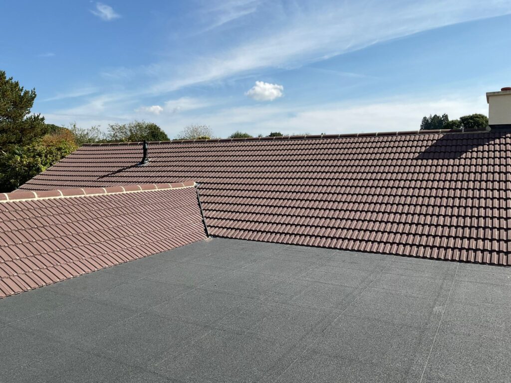This is a photo of a roof which has just been repaired works carried out by TRP Roofing Kirk Ella