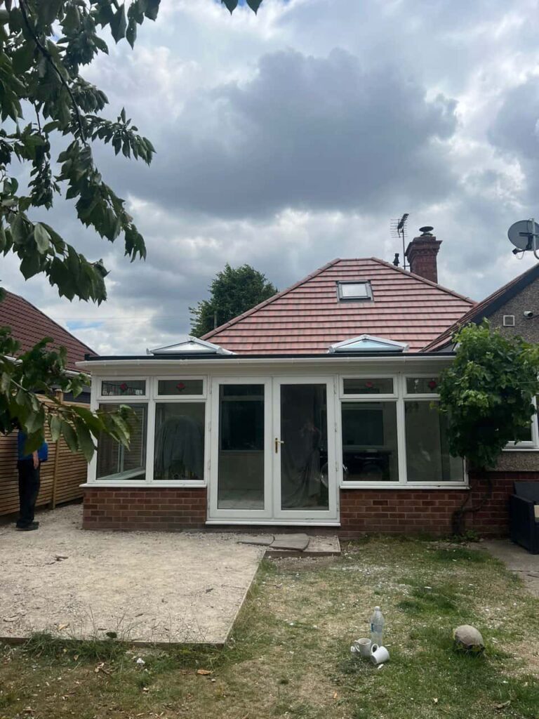 This is a photo of a hipped roof on a bungalow that has just had roof repairs carried out. Works carried out by TRP Roofing Kirk Ella